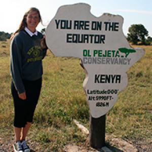 Rebecca var på højskole i Kenya på sommaren