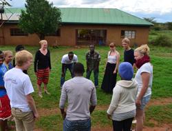 Kristina på højskole i Kenya